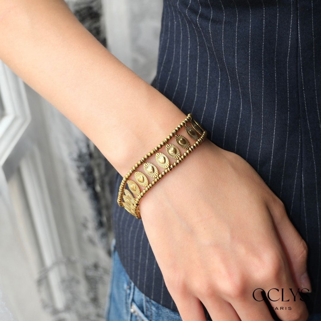 Mila Gold Stainless Steel Bohemian Heart Bracelet