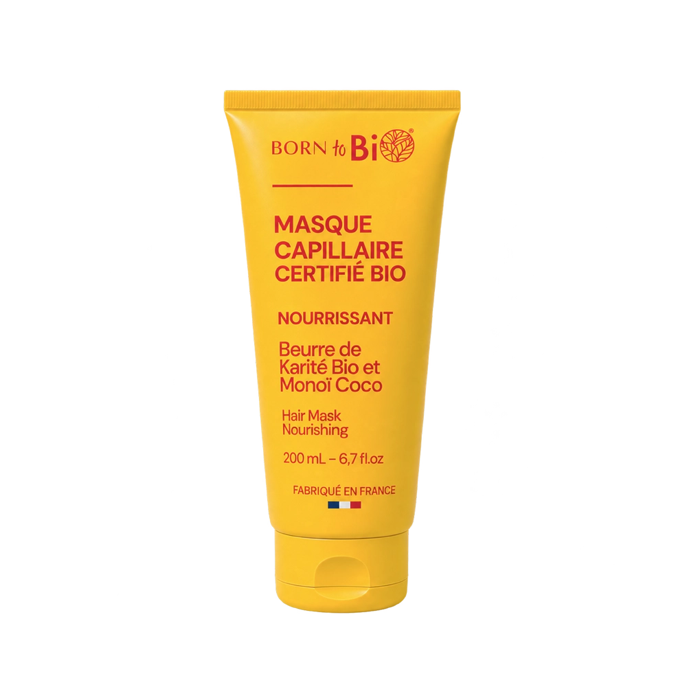 Zertifizierte Bio-Monoi-Shea-Haarmaske – 200 ml