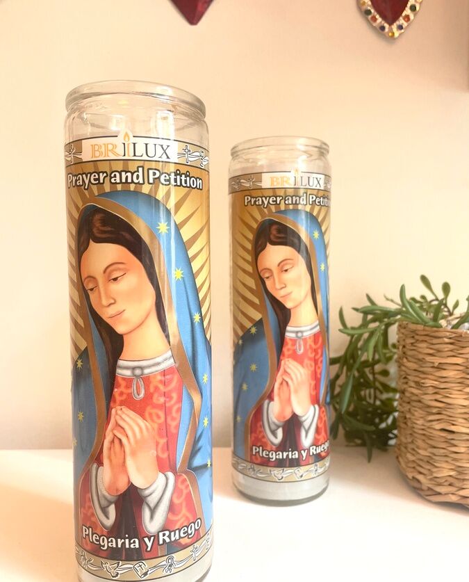 White Plegaria y Ruego candle