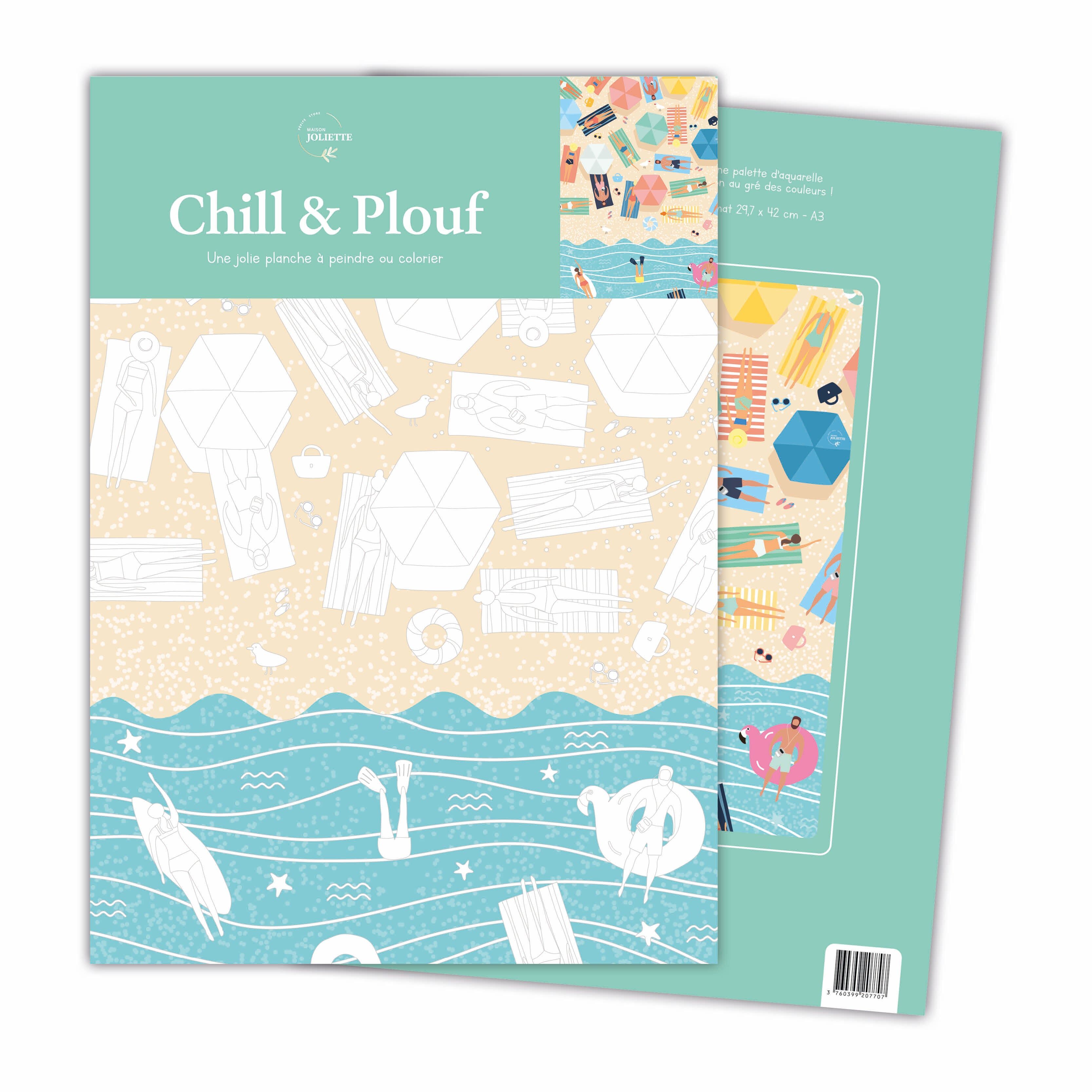 Planche à colorier - Chill & Plouf