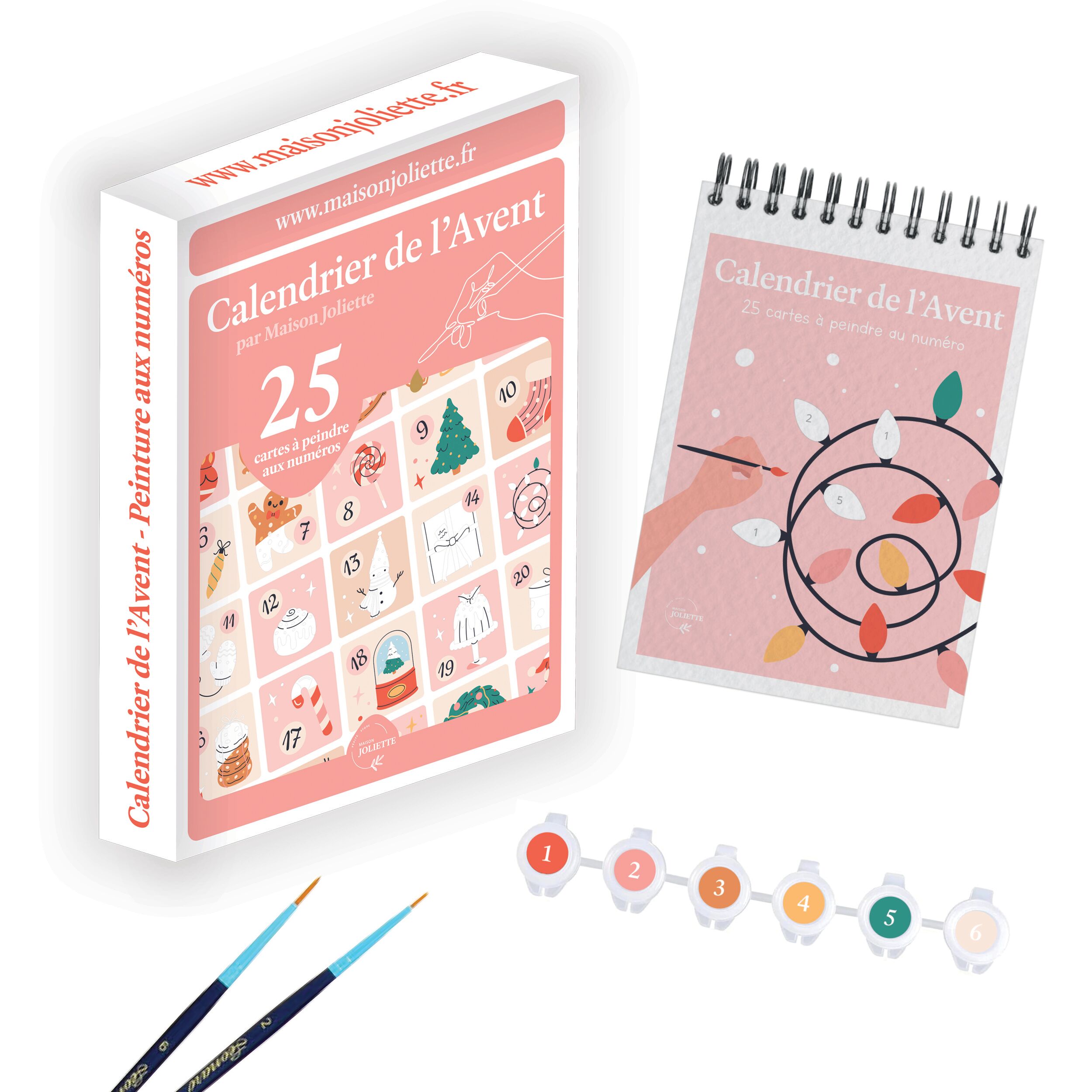 PRECOMMANDE // Calendrier de l’Avent #2 - Peinture aux numéros