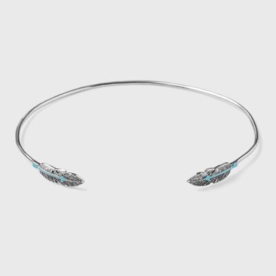Silver Feather Torc