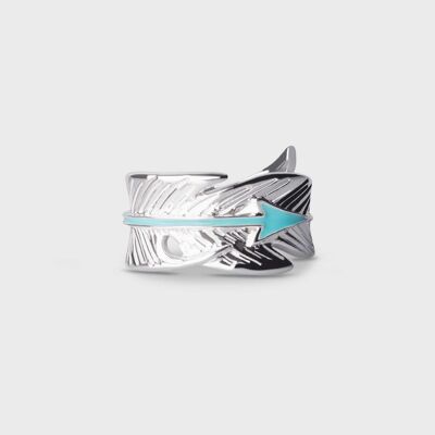 Silver Feather Ring