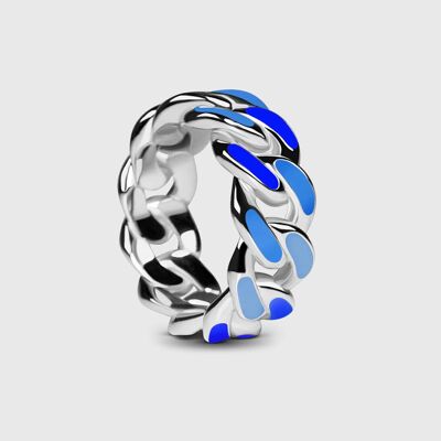 Persian Blue Cuban Ring