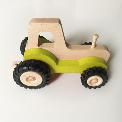 Serge the wooden tractor - Yellow