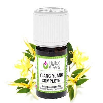 Komplettes ätherisches Ylang-Ylang-Öl (bio) -15 ml