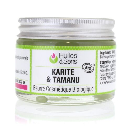 Beurre de Karité & Tamanu Bio-pot 50 ml