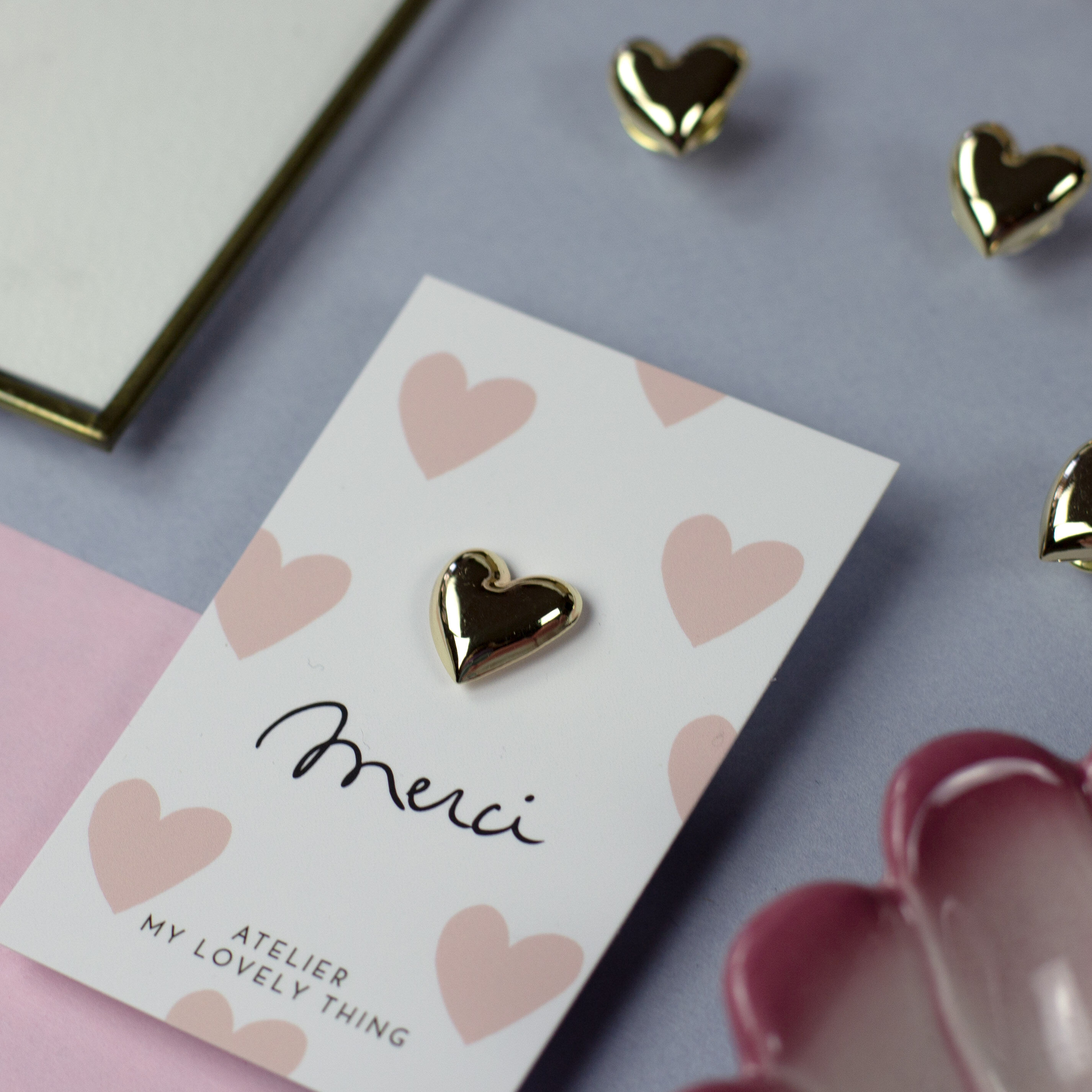 Pin’s Coeur Boom - "Merci"