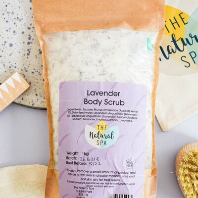 Lavender Body Scrub 1kg Bag - Vegan