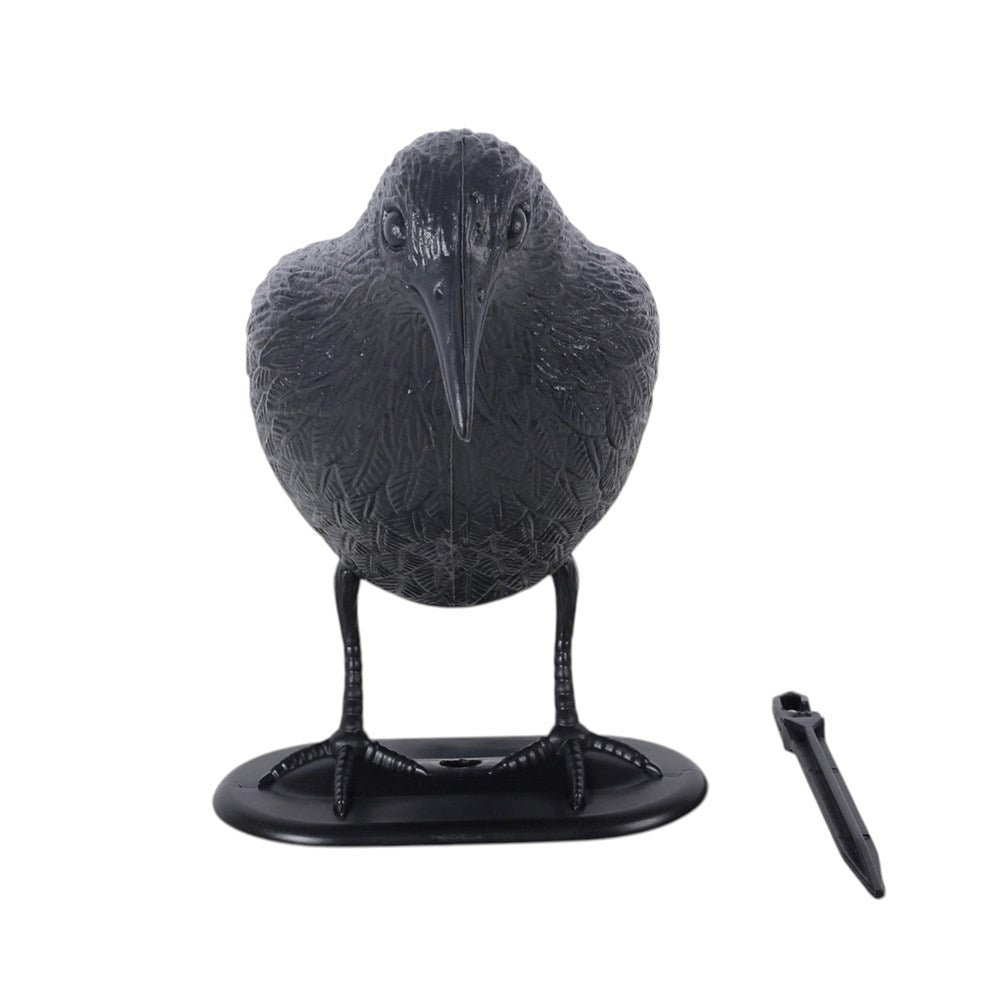 Black Crow Decoration with Ground Spike
