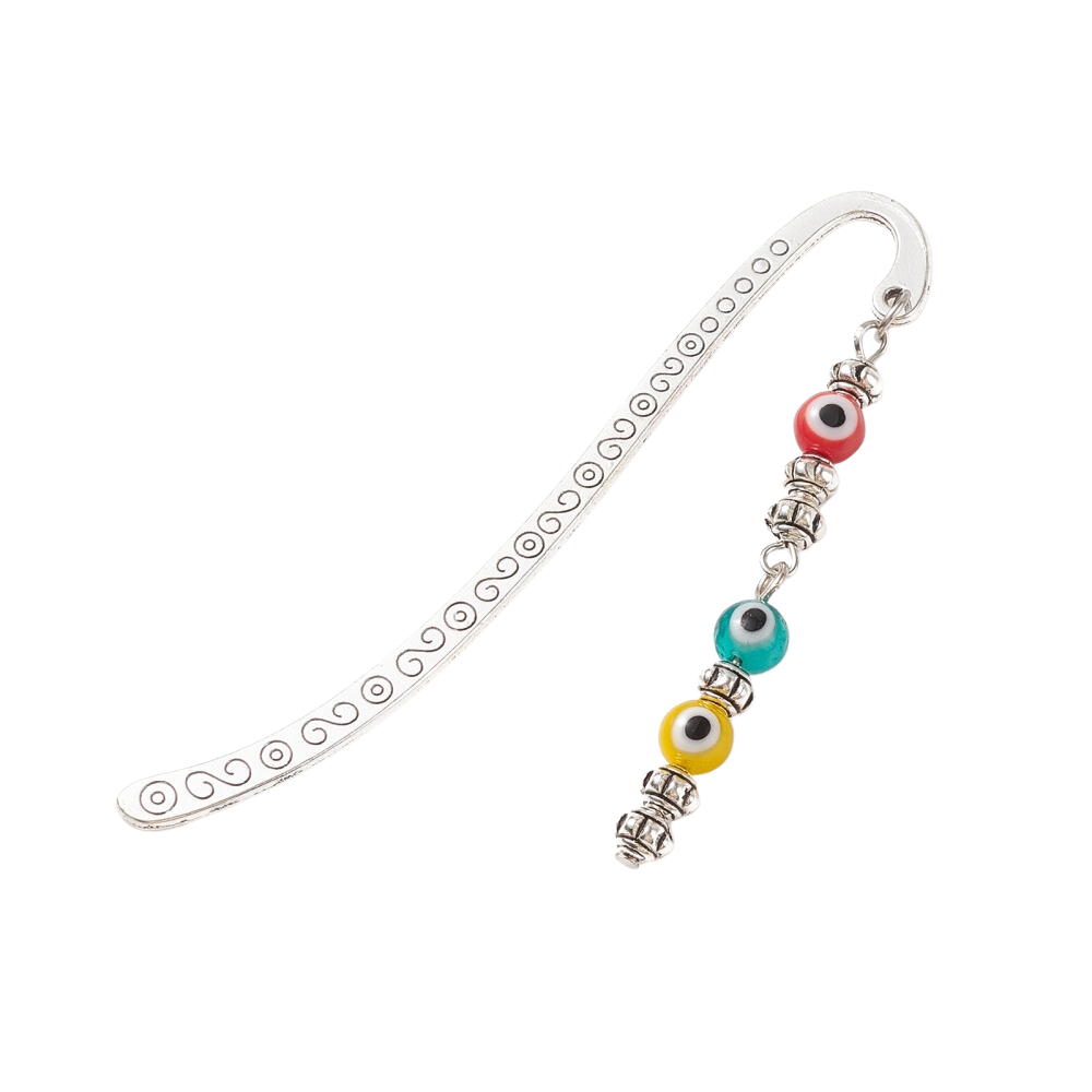 Evil Eye Beaded Bookmark, Assorted Colour