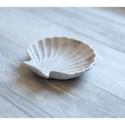 Sea Shell Trinket Dish - Light Grey