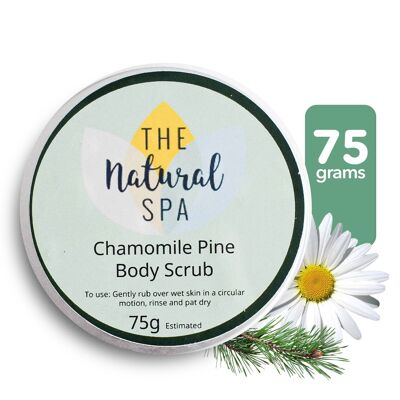 Chamomile Pine Body Scrub -  All natural 75g