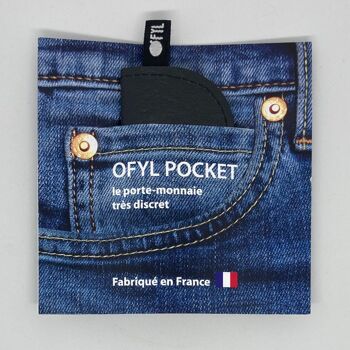 Porte-monnaie minimaliste Ofyl Pocket Noir 1