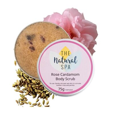 Gommage Corps Rose Cardamome - Tout Naturel 75g