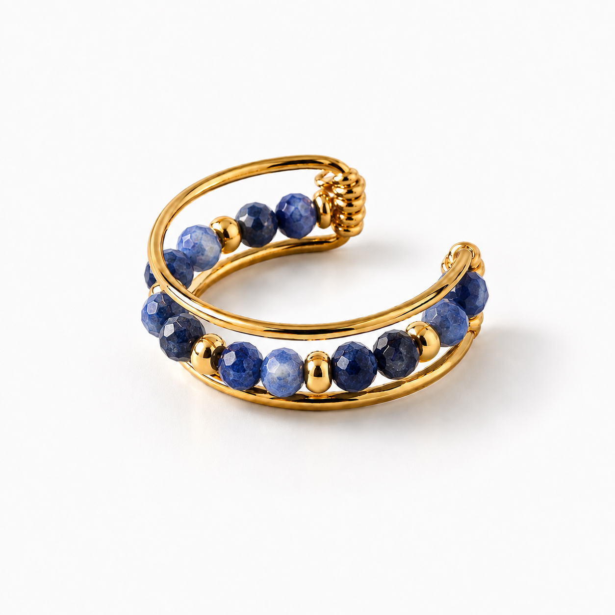 Fake Conch Piercing Sodalite