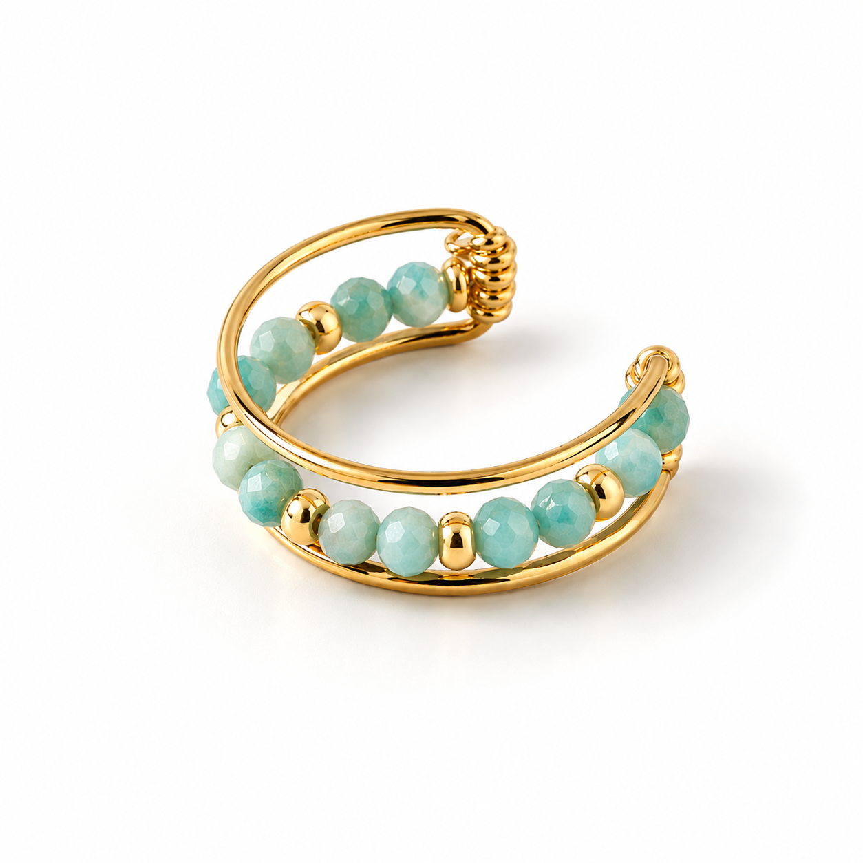 Fake Conch Piercing Amazonite