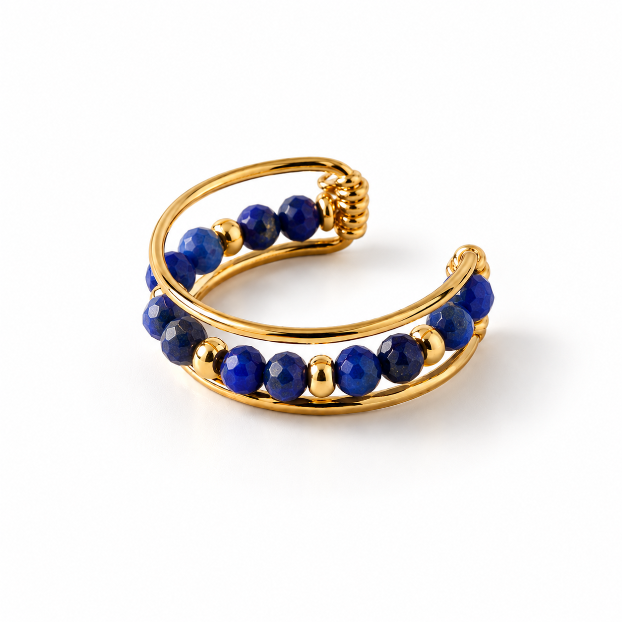 Fake Lapis Lazuli Conch Piercing