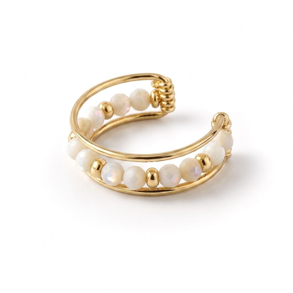 Fake Mother-of-Pearl Conch Piercing