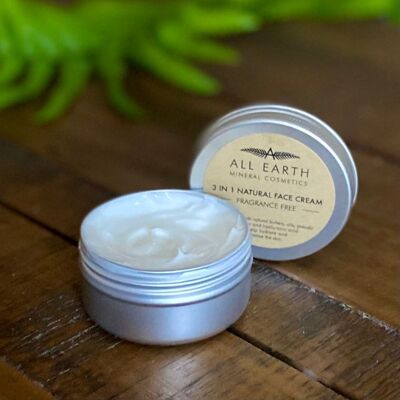 3 in 1 Natural Face Cream - Fragrance Free Small 15ml