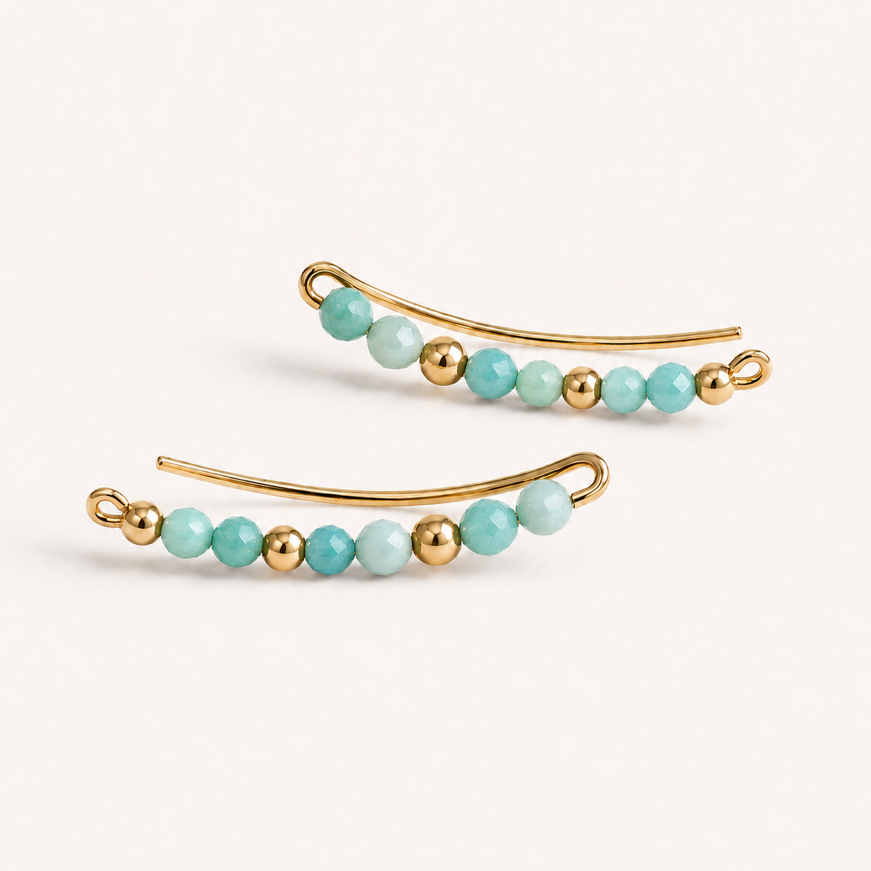 Amazonite Climbers Earrings