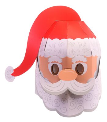 Création de cartes de masque de Père Noël 3D - créez votre propre masque de Noël 2