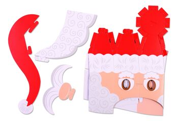Création de cartes de masque de Père Noël 3D - créez votre propre masque de Noël 6