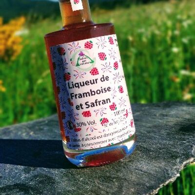 Raspberry liqueur with saffron 100ml