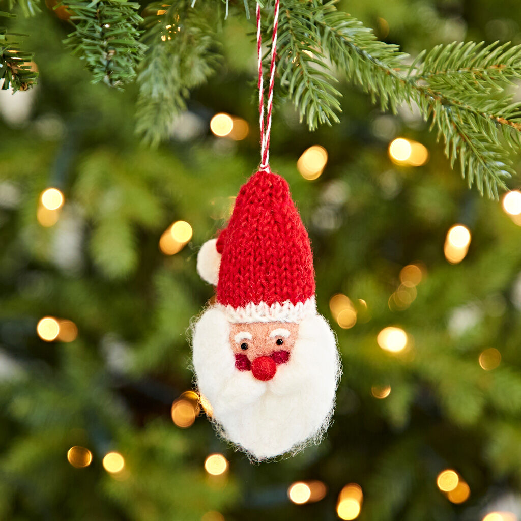 Felt Santa Hanging Decoration