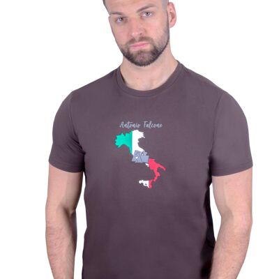 Emilio Organic Cotton T-shirt Chocolate__XXL