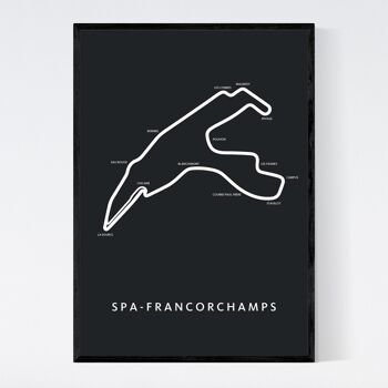 Spa Francorchamps - F1 - Carte Noire - B2 - Poster encadré 1