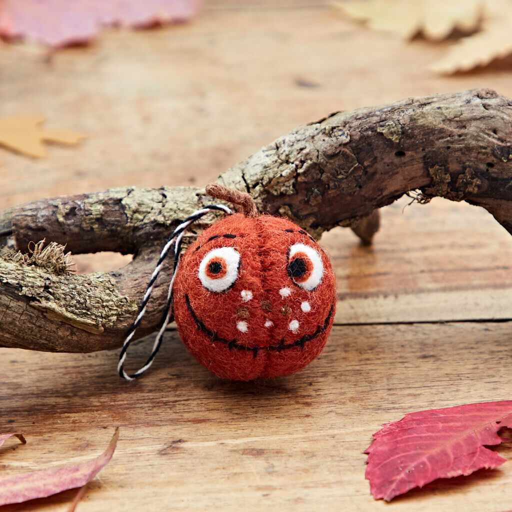 Felt Pumpkin Hanging Decoration