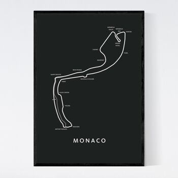 Monaco - F1 - Carte Noire - A3 - Poster encadré 1