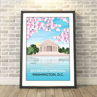 Jefferson Memorial, Washington, D.C. USA Print__A4