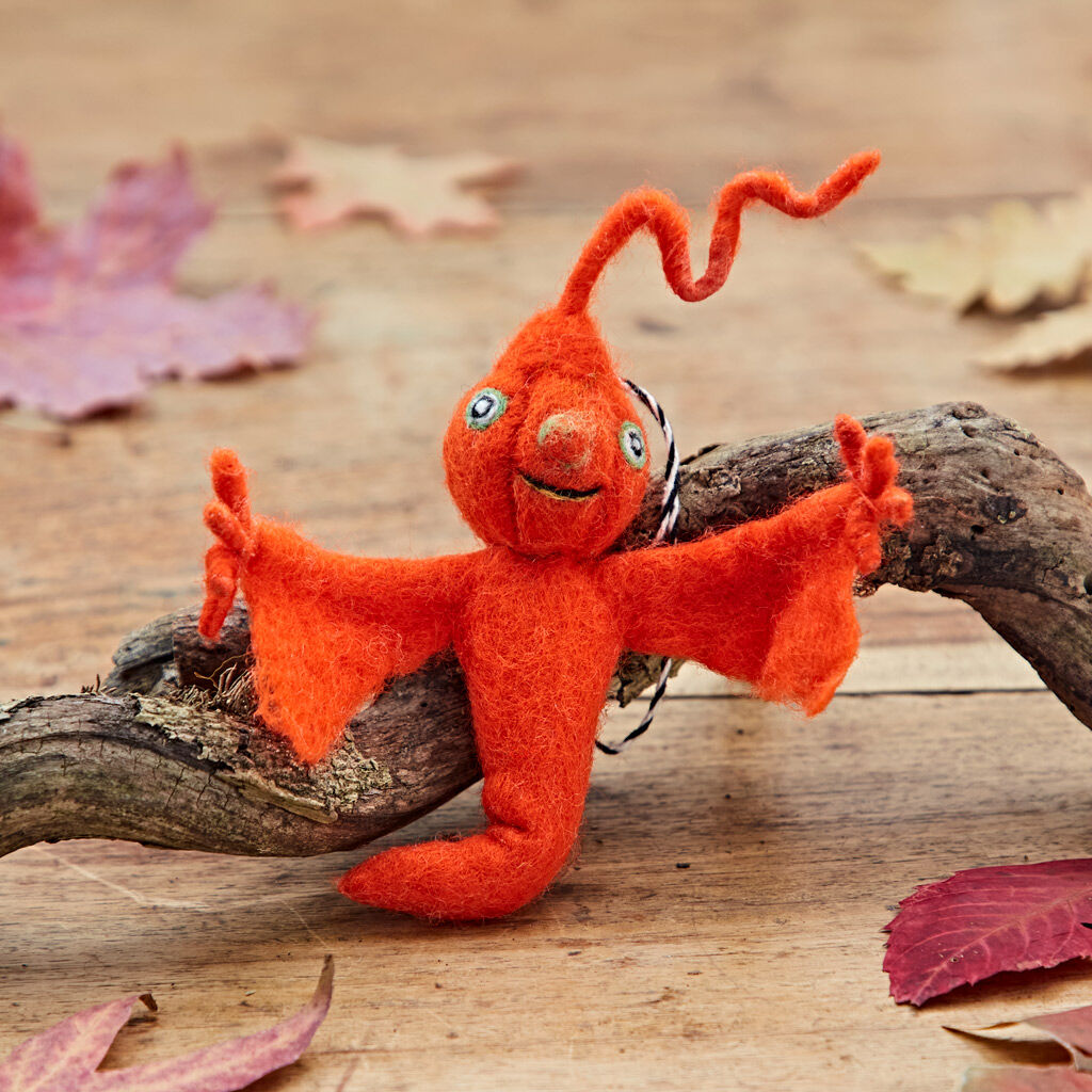 Felt Pumpkin Ghost Hanging Decoration