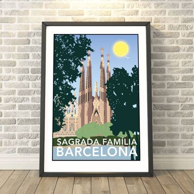 Sagrada Familia, Barcelona Print__A4