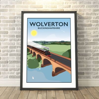 Wolverton, Buckinghamshire Print__A4