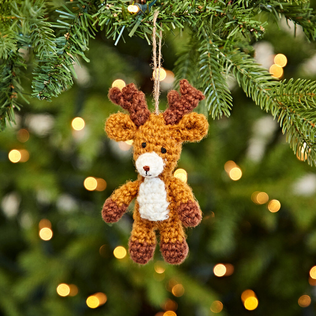 Crochet Reindeer Christmas Decoration