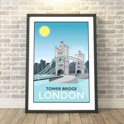 Tower Bridge, London Print__A4