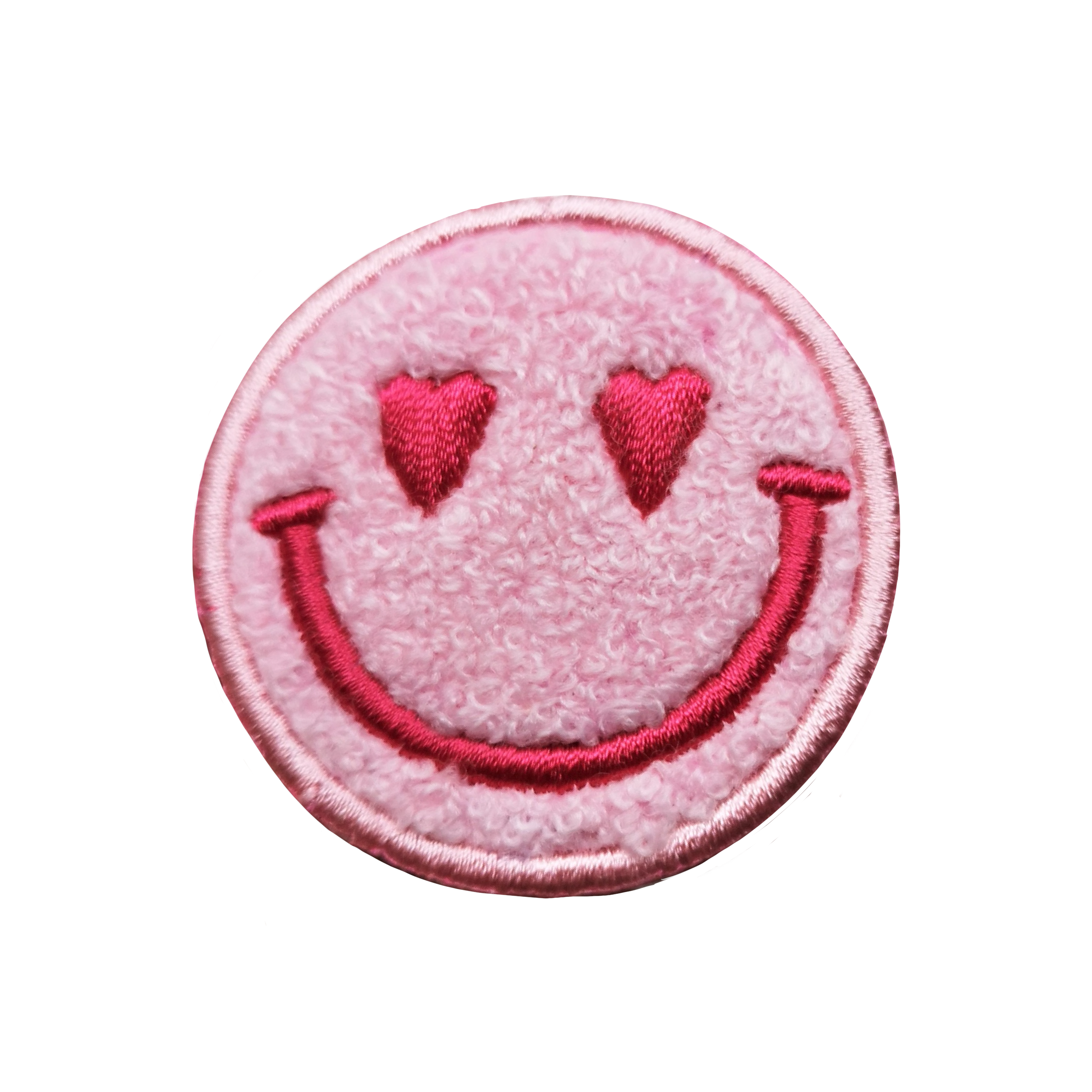 Happy Face iron-on patch