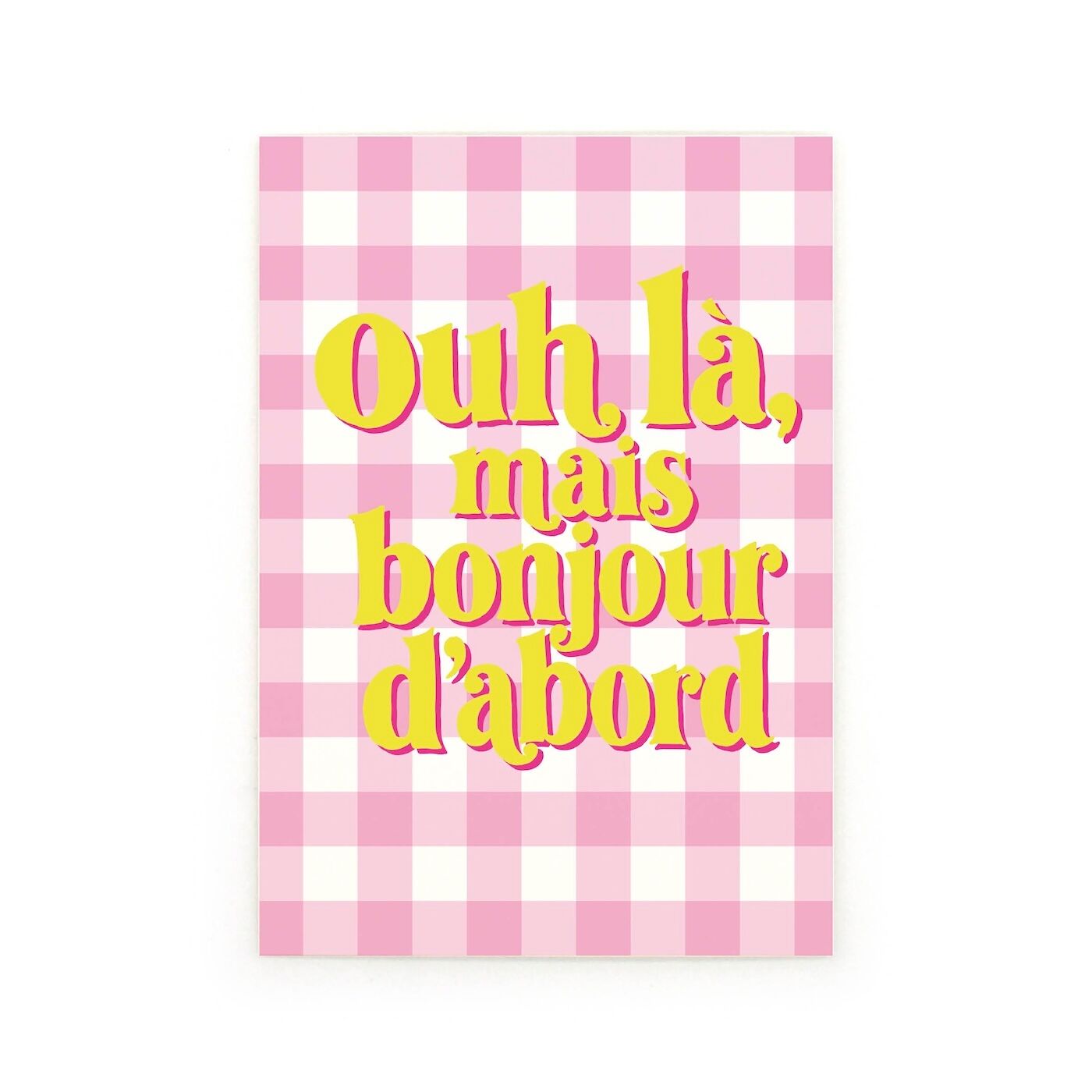Carte postale Ouh là mais Bonjour Quartier Libre