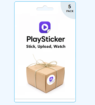 PlaySticker – 5 QR-Sticker