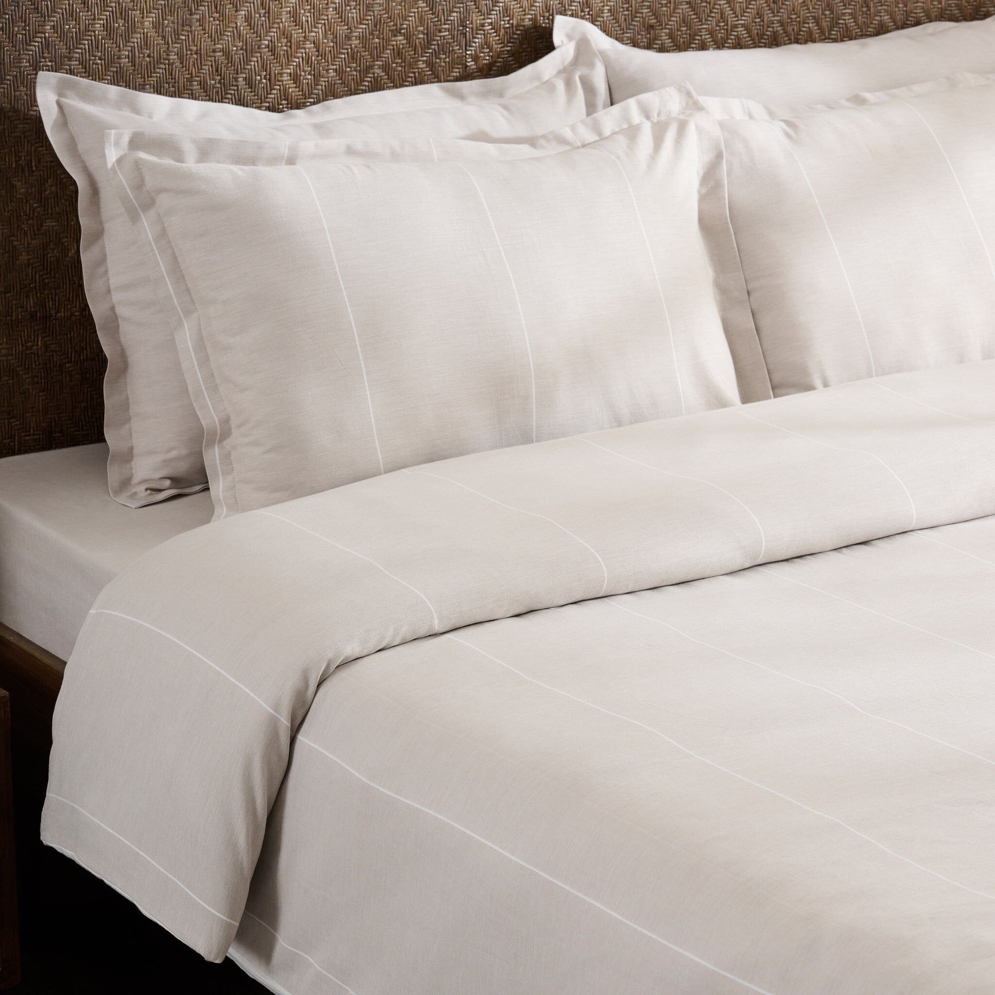 Duvet Cover | Cotton Bamboo Chambray | Single & Double Size | With 2 Pillow Shams