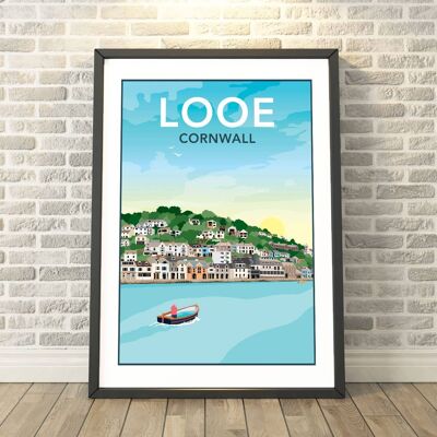 Looe, Cornwall Print__A4