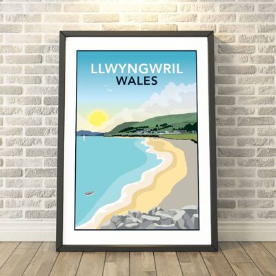 Llwyngwril, Wales Print__A4