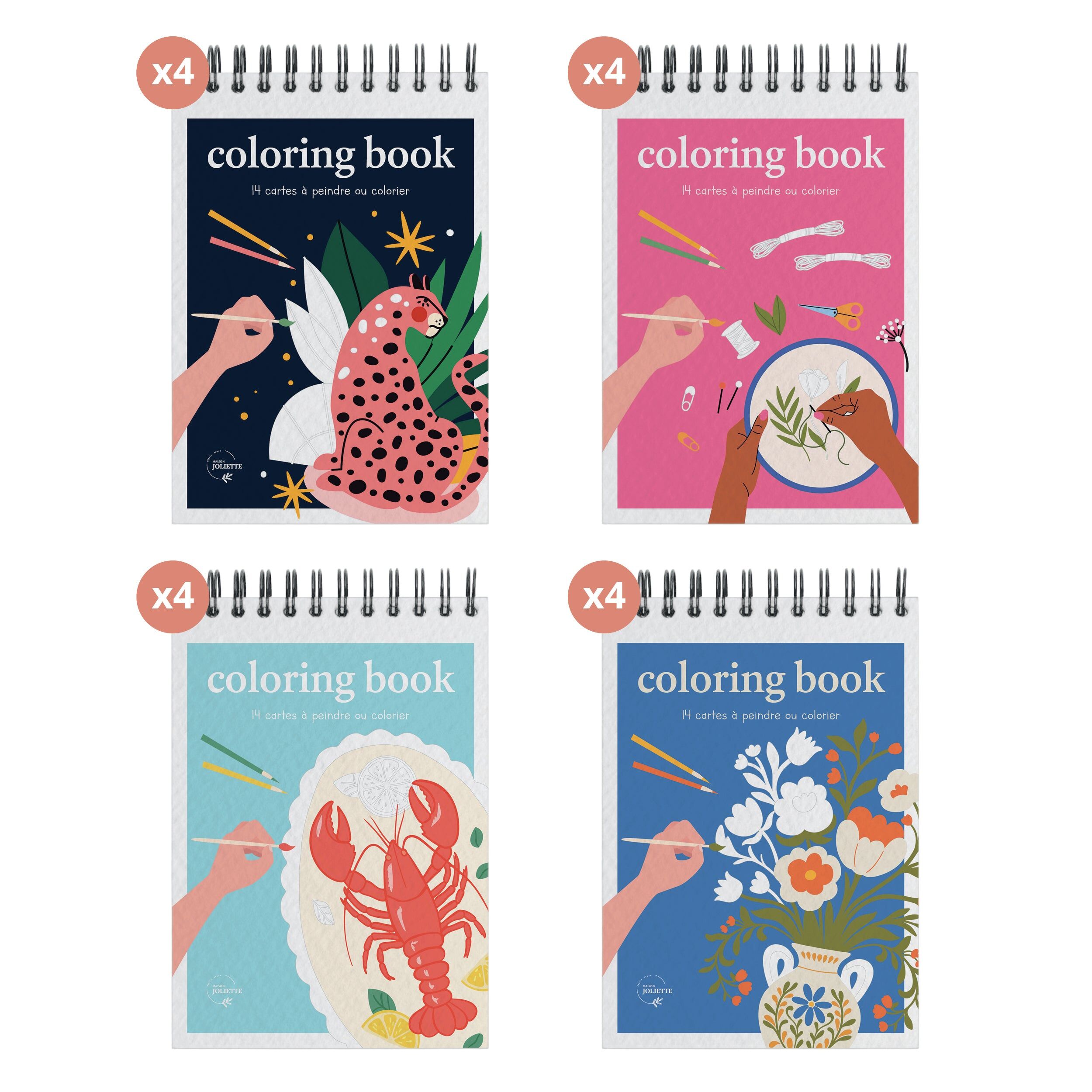 Pack implantation 16 coloriages A6 #2