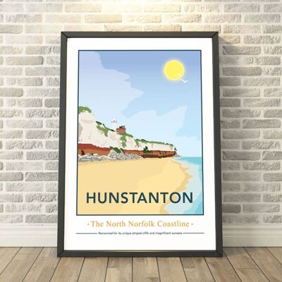Hunstanton, Norfolk Print__A4