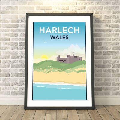 Harlech, Wales Print__A4