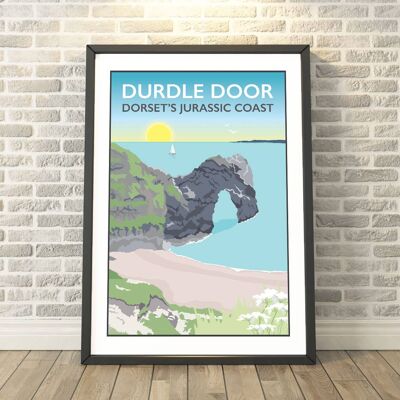 Durdle Door, Dorset Print__A4