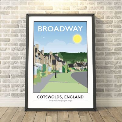 Broadway, Cotswolds Print__A4